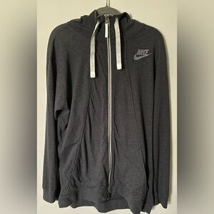 Women's Nike Charcoal Gray Zip-Up Jacket Size Large